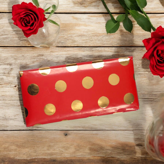 Red Shagun Wallet Gold Dott  Envelope 2 Pcs Per Pack